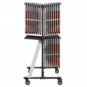 Carucior pentru scaune pliante, Otel, 1830x860x1820 mm, Capacitate 84 scaune, max 240 kg - Img 2