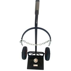 Carucior pentru transportat butelie gaz, Vivatechnix VMD-1028, max 60l, 56x40x117 cm - Img 5