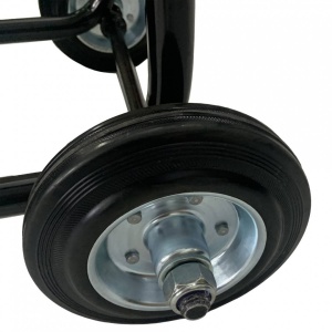 Carucior pentru transportat si depozitat lemne Vivatechnix VMD-1018, max 40 Kg, Negru - Img 5