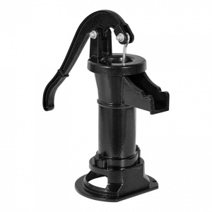 Cismea manuala pentru gradina, Antic Negru, Adancime max 7.6 m, Fonta/Otel carbon, 230 x 180 x 400 mm - Img 2