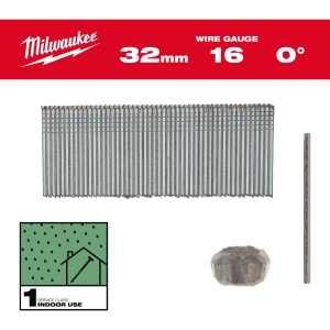 Cuie finisaj, 16G, 0°, 25mm, 5.000buc, 4932498312 Milwaukee