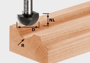 Freză tip cupă HW S8 R8, Festool