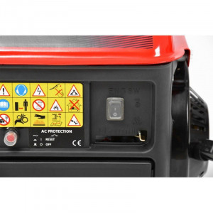Generator de curent monofazat HECHT GG 950, motor benzina, 2 timpi, 63 CC, 0.65 kW, max 0.72 kW, cu maner - Img 5