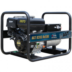 Generator de curent trifazat AGT 8203 RaSBE, motor Rato, pornire electrica, 15 CP, 6.5 l
