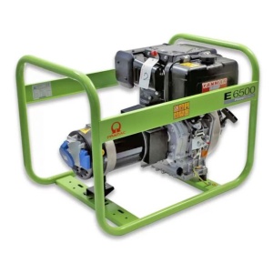 Generator E6500, Monofazic, 230V, 50Hz, Motor Yanmar Stage V, , Pornire manuala / Diesel, PA482SY3000, Pramac