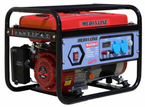 Generator monofazat Media Line MLG 3500/2, 7 CP, 15 l, 3 kVa