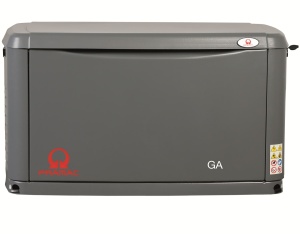 Generator Standby caracasat GA10000 racit cu aer, carcasa aluminiu, monofazic, 230V, 50Hz, Motor Generac cu gaz , pornire automata, modul WI-FI incorporat [se livreaza fara baterie], PS103YXM000, Pramac