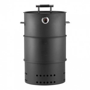 Gratar vertical cu afumatoare 4 in 1, Diametru 47 cm, Otel, Afisaj temperatura 10-400 ℃