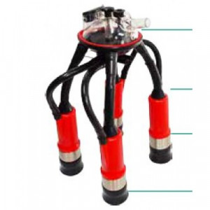 Grup de muls 240CC complet cu 4 mansoane si pahare din plastic, Gardelina