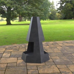Incalzitor pentru terasa/gradina, Pyramid Hexagon Double KRO-1079, Otel, Negru, 1200x700x813 mm, grosime 3 mm - Img 6