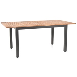 Masa pentru gradina si terasa HECHT MONTANA TABLE, blat din lemn salcam, cadru din profile aluminiu, 140/180 x 90 x 77.5 cm