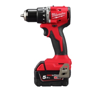 Masina de gaurit cu percutie M18 BLPDRC-502C, compacta, motor fara perii, cuplu 62 Nm, 145 mm, Milwaukee, cod 4933492826