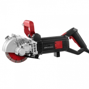 Masina de taiat caneluri in beton 5 x discuri 160 mm, Putere 5000 W, 5460 rpm, ghidaj laser, taiere asistata cu apa - Img 1