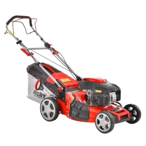 Masina de tuns iarba cu motor pe benzina, autopropulsata, HECHT 554 SX, 4.4 kW, 224 CC, latime de lucru 53 cm, cos colector 75 l