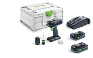 Masini de gaurit si insurubat cu acumulatori T 18+3 HPC 4,0 I-Plus, Festool