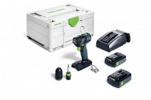 Masini de gaurit si insurubat cu acumulatori TXS 18 C 3,0-Plus, Festool - Img 2