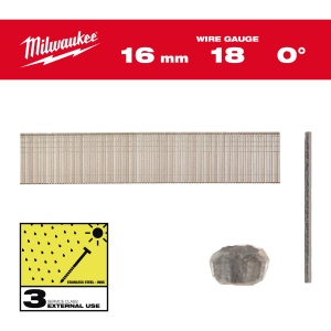 Minicuie 18G, inox, 16mm, 10.000buc, 4932492557 Milwaukee