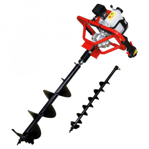 Motoburghiu de pământ Rotakt MTBG250/805 + Kit burghiu 100mm și 200mm și cuplaj elastic