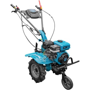 MOTOCULTOR DKD , DKD 100 B ( POWERED BY RATO 7 CP BENZINA), FREZE LATERALE 2+1+T HEXAGON 23MM, ROTI PNEURI 400X8, CUPLA ACCESORII, CUI OPRITOR, ROATA TRANSPORT FATA , TRANSMISIE CU PINIOANE - Img 3