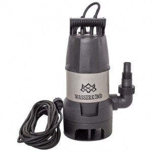 Pompa submersibila din plastic Wasserkonig SPMC10267, particule max. 5 mm, putere 1000 W, debit 16000 l/h, inaltime refulare 10 m, flotor electromecanic
