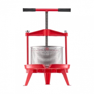 Presa manuala pentru struguri si fructe moi, Capacitate 9 l, Inox/Fonta, 405x705 mm - Img 2