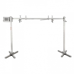 Rotisor electric pentru gratar Vevor Inox, max 41 kg, lungime de lucru 117 cm, putere 42 W, Inaltime reglabila 8 nivele - Img 3