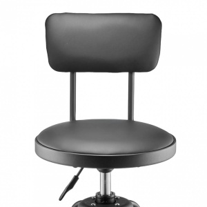 Scaun de atelier cu spatar, inaltime reglabila 480 x 480 x 1030 - 1140 mm, pivotare 360°, capacitate 136 kg - Img 3