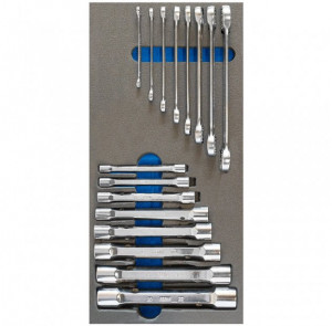 Set 16 chei inelare si tubulare TM01/035, Fervi
