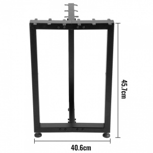 Set 2 picioare pentru mese Vivatechnix T, Otel, Inaltime reglabila 0-30 mm, dimensiune 45.7 x 40.6 cm - Img 7