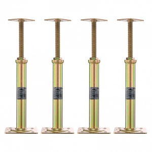 Set 4 cricuri de podea, Otel galvanizat, 20.46-40.64 cm, Capacitate 1134 kg/buc