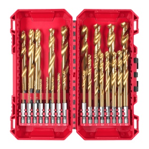 Set de 25 burghie HSS-G TIN RED HEX, 4932500420 Milwaukee