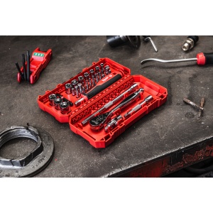 Set de chei tubulare 1/4", 38buc, 4932498381 Milwaukee - Img 2