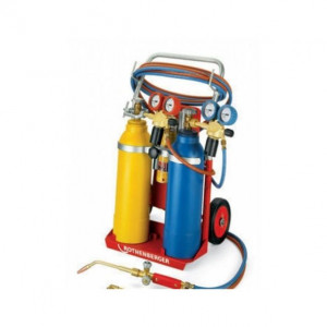 Set de sudura si taiere oxiacetilenica RE 17 ( contine carucior si butelii 5/5) - Img 2