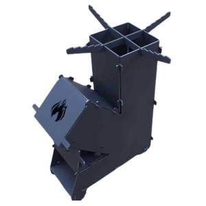 Soba cu pirostrie pentru camping Vivatechnix KRO-1147, dimensiune 570x355x136 mm, demontabila, faras inclus - Img 1