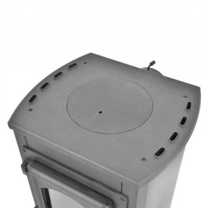 Soba pe lemne Hecht vervis 5-7 kw diametru evacuare 120 mm pentru lemne si bricheti - Img 4