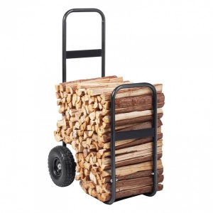 Suport de lemne carucior cu husa, Vivatechnix, 2 x roti, max 590 kg, Otel, 183.5x36.2x122 cm - Img 2
