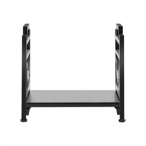 Suport de lemne pentru seminee, Vivatechnix 450 × 315 × 415 mm, Otel, Negru - Img 4