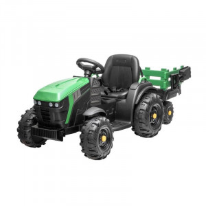 Tractor cu remorca Hecht 50925 green cu acu 12V, viteza 5-7 km/h - Img 2