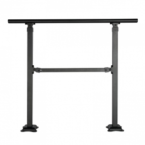 Balustrada otel forjat, max 3 trepte Vivatechnix Negru Mat, Inaltime 81.3 cm, lungime 102.4 cm, pozitii reglabile - Img 3
