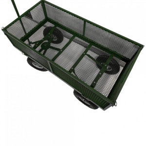 Carucior de gradina Vivatechnix VMD-1007, roti gonflabile, 1100X500X550mm, max.300Kg, 100L - Img 3