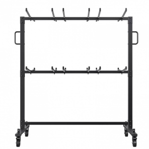 Carucior pentru scaune pliante, Otel, 1830x860x1820 mm, Capacitate 84 scaune, max 240 kg - Img 3