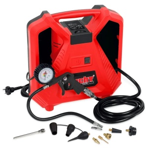 Compresor fara ulei HECHT2888, 1.1KW cu accesorii, 230 V, 180 l/min, 8 bar