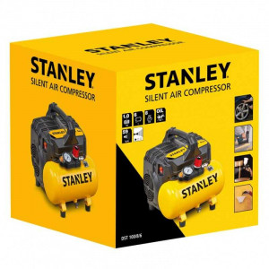 Compresor silent Stanley DST 100/8/6 fara ulei 1CP 8Bar 105l/min - Img 2