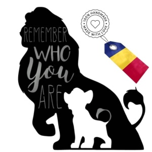 Decoratiune metalica de perete Krodesign KRO-1062, Lion King, lungime 55 cm, negru, grosime 1.5 mm - Img 2