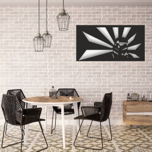 Decoratiune metalica de perete Krodesign KRO-1150 Storm Trooper, lungime 60 cm, negru, grosime 1.5 mm - Img 3