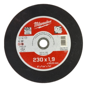 Disc abraziv pentru taiat metal, 230x1.9x22.22, MILWAUKEE®