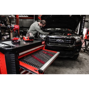 Dulap mobil de scule TOOLGUARD™, cu 7 sertare, metalice, 30"/78cm, dotate cu scule 246buc, 4932500743 Milwaukee - Img 4
