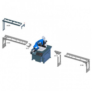 Fierastrau semiautomat cu banda pentru metale 260 mm ARG 260 H F - Img 4