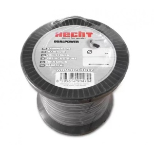 Fir pentru trimmer HECHT 10434524, profil rasucit, diametru 2.4 mm, lungime 345 m, cu insertie metalica