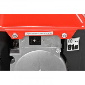Generator de curent monofazat HECHT GG 950, motor benzina, 2 timpi, 63 CC, 0.65 kW, max 0.72 kW, cu maner - Img 6